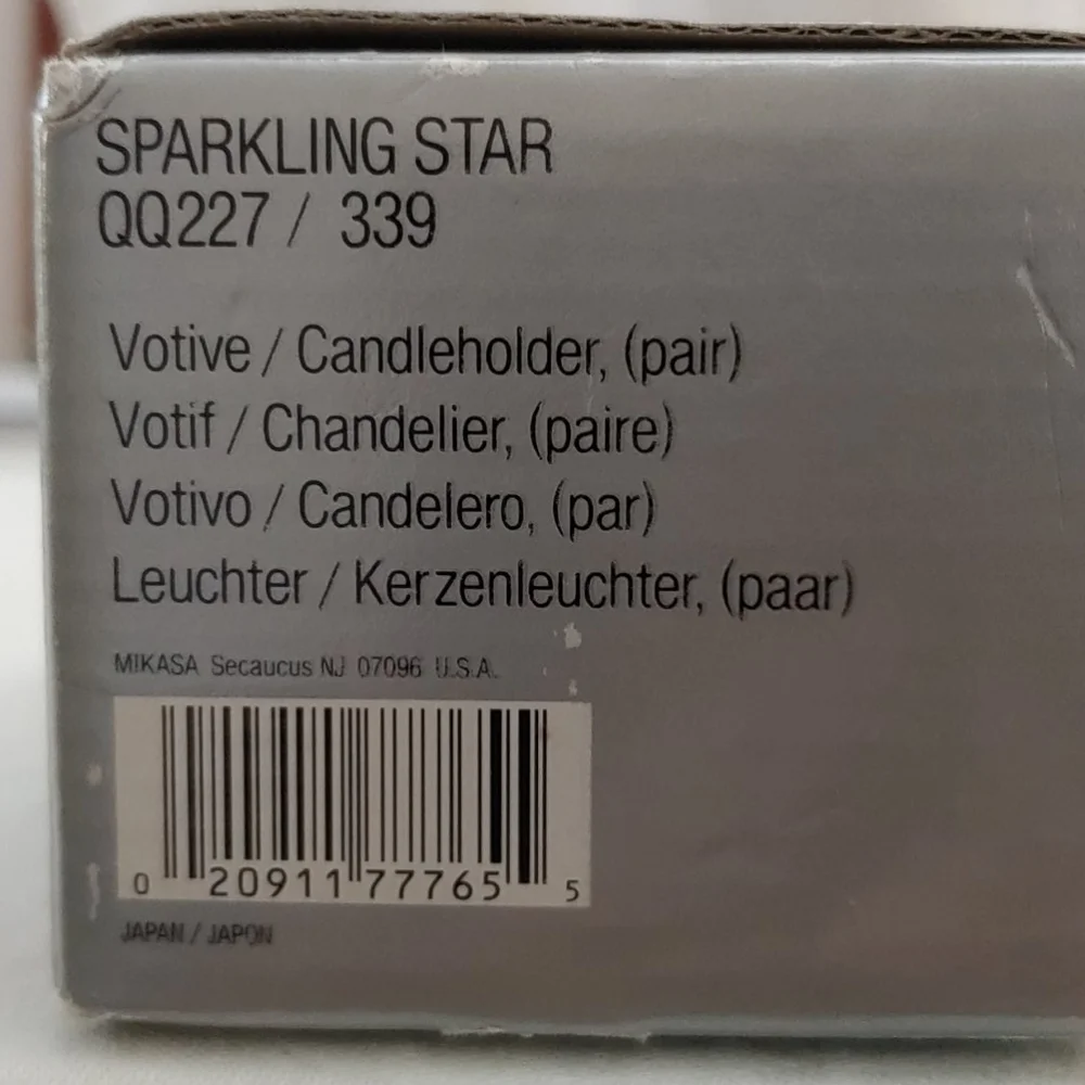 Mikasa Votive Candle Holder NIB